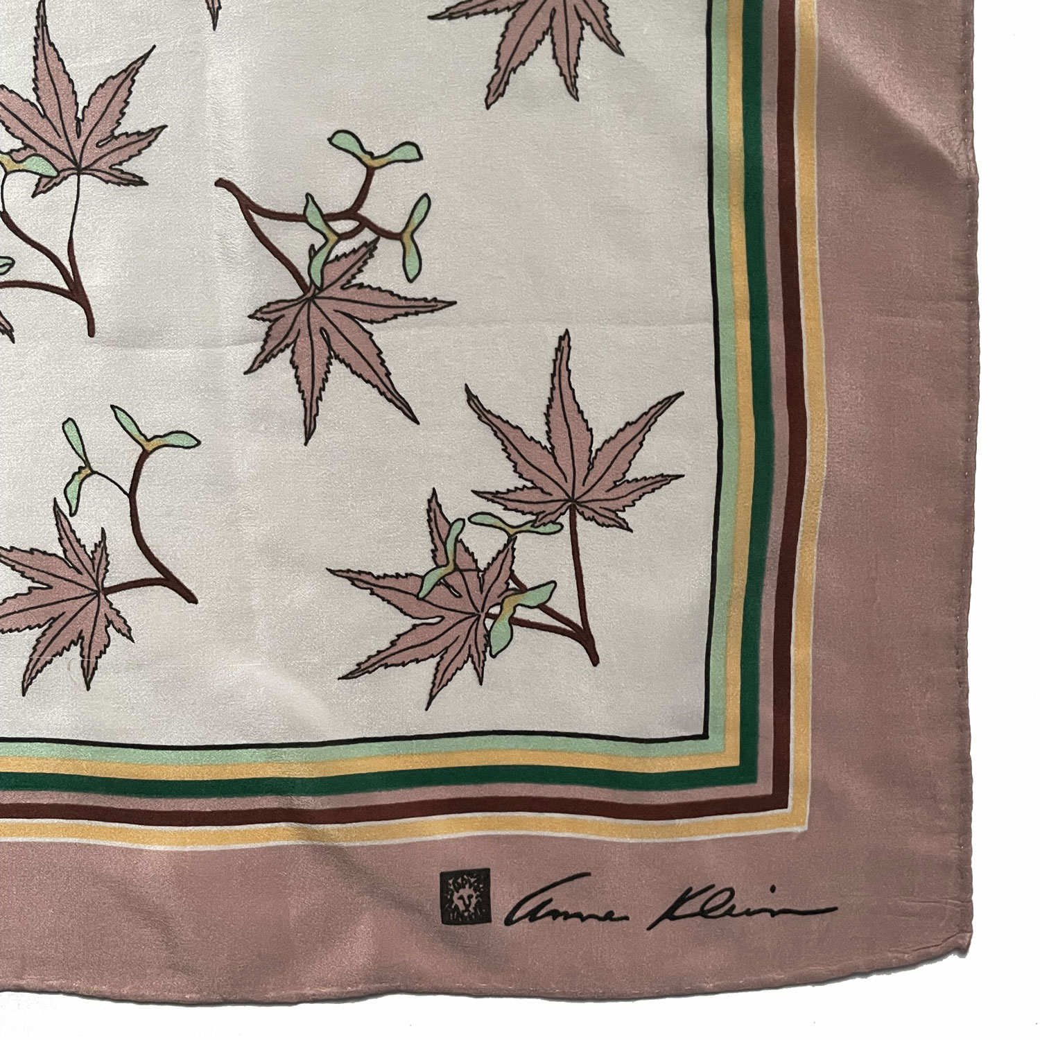 1980s Anne Klein silk scarf