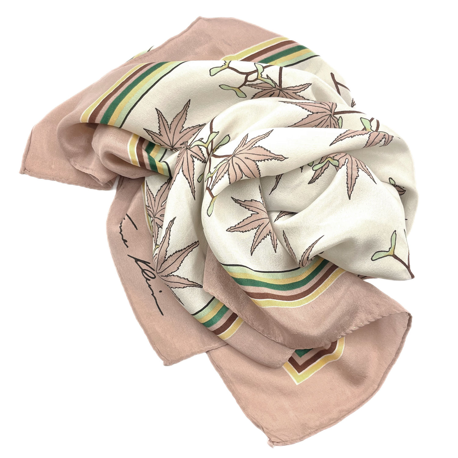 1980s Anne Klein silk scarf
