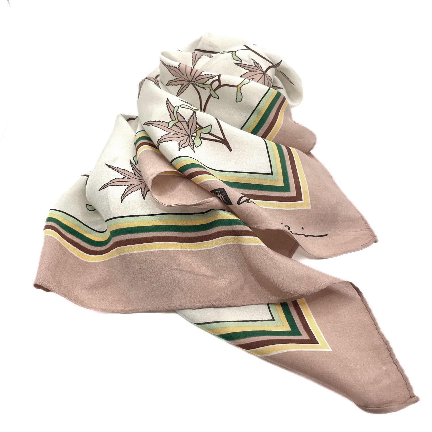 1980s Anne Klein silk scarf
