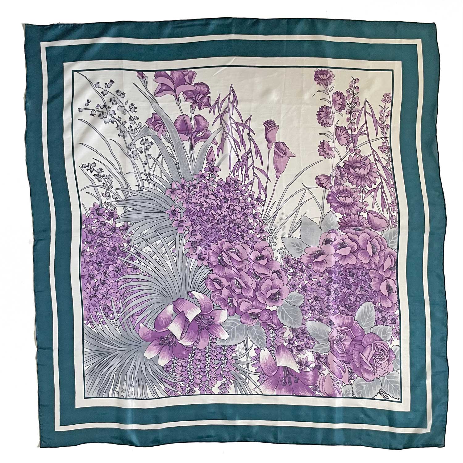 1980s fine silk scarf