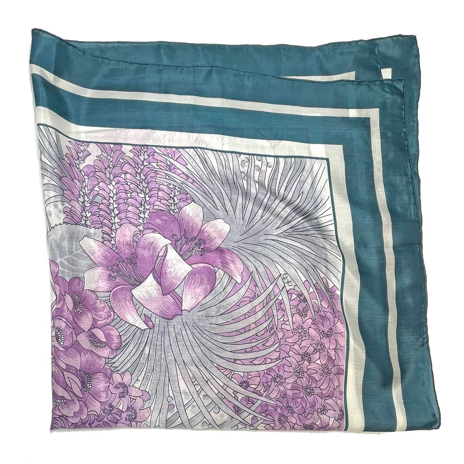 1980s fine silk scarf