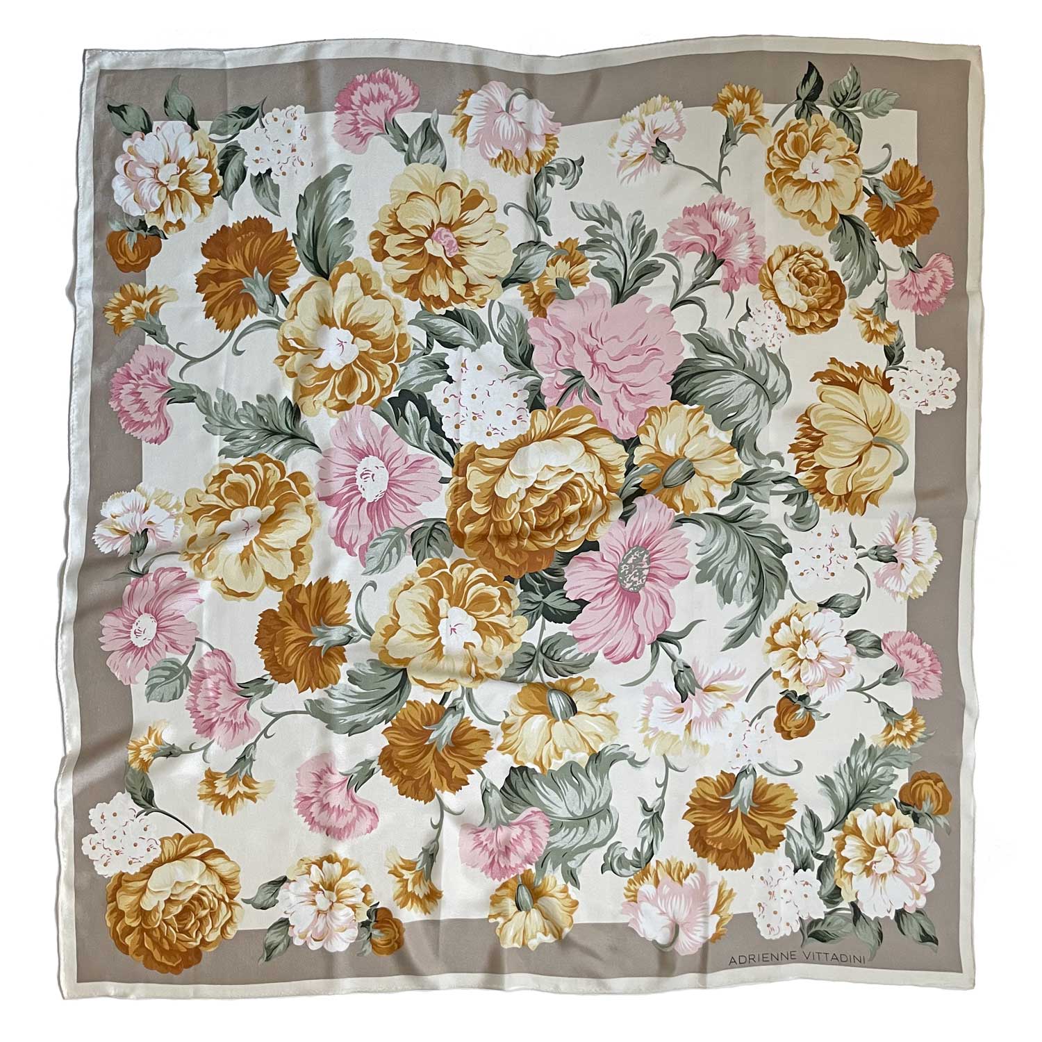 Vintage Adrienne Vittadini silk scarf