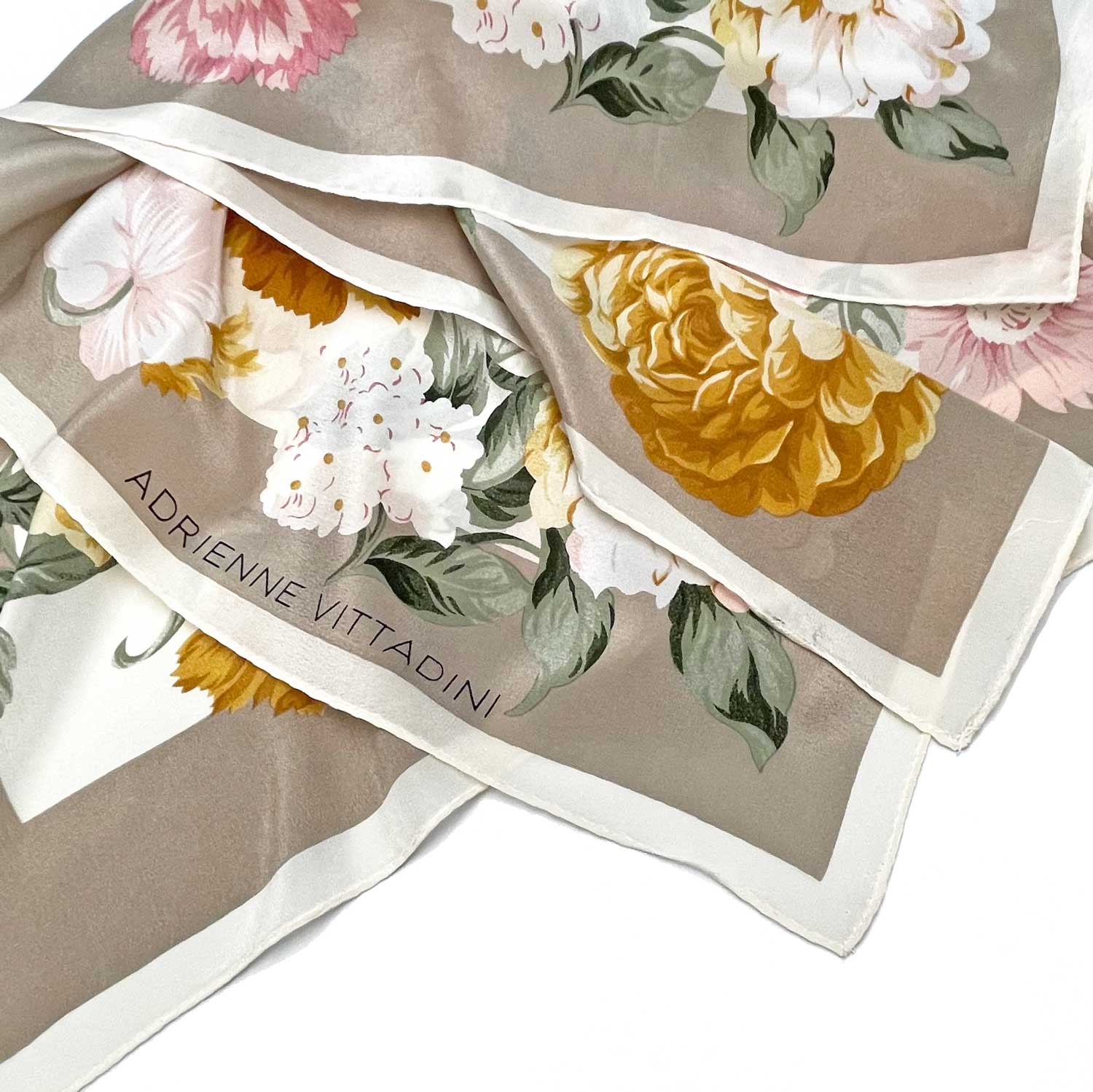 Vintage Adrienne Vittadini silk scarf