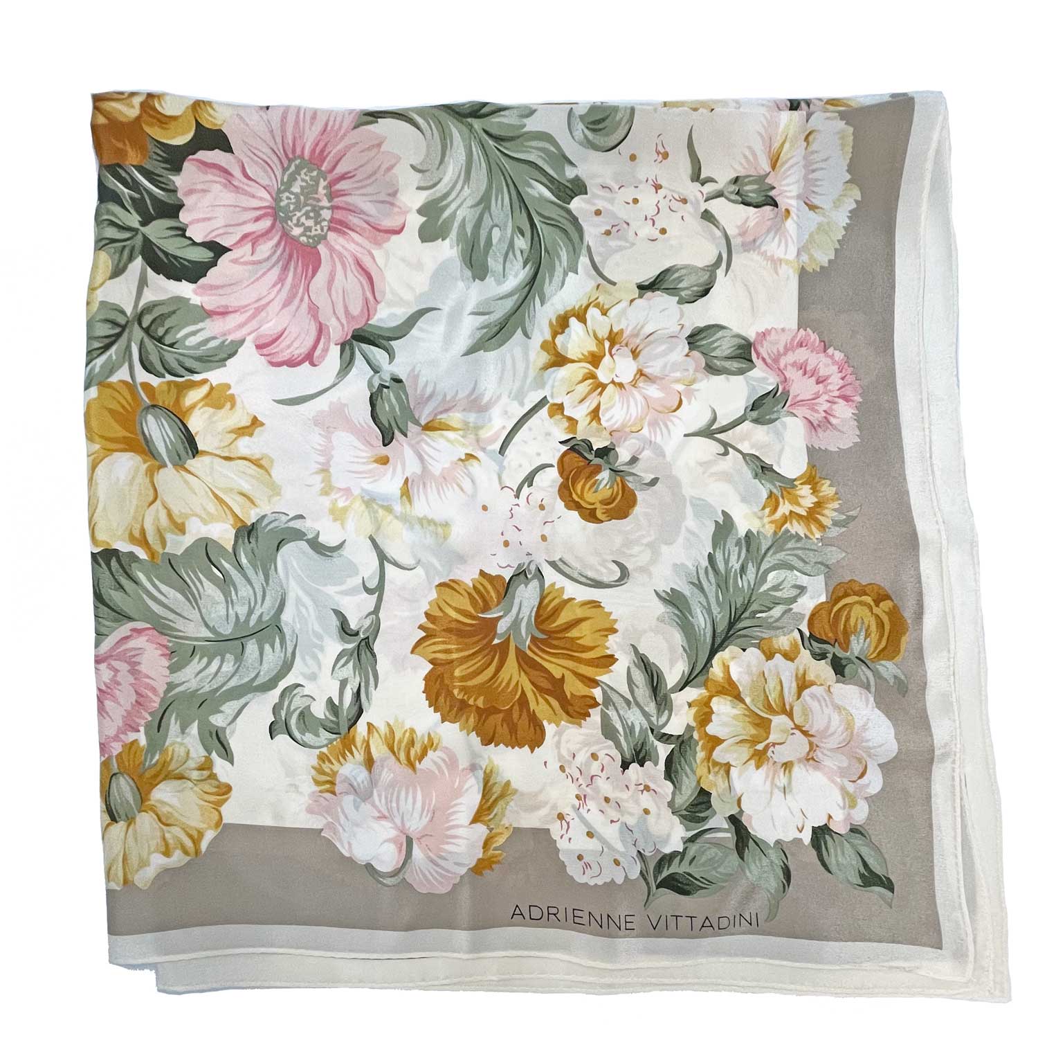 Vintage Adrienne Vittadini silk scarf