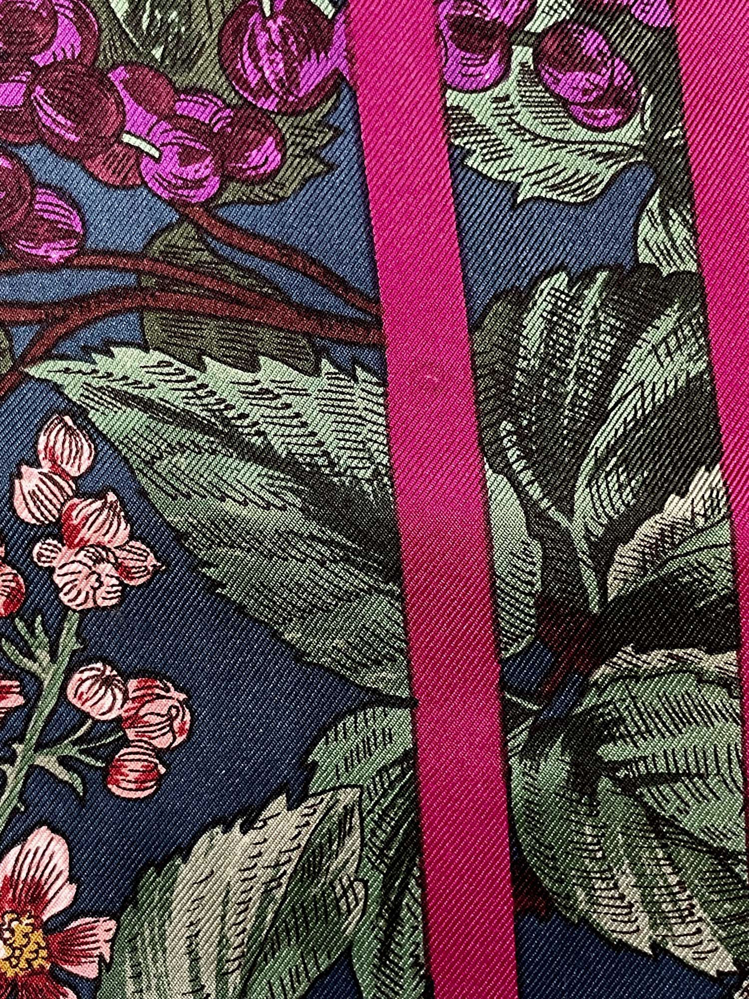 1980s Perry Ellis silk floral scarf