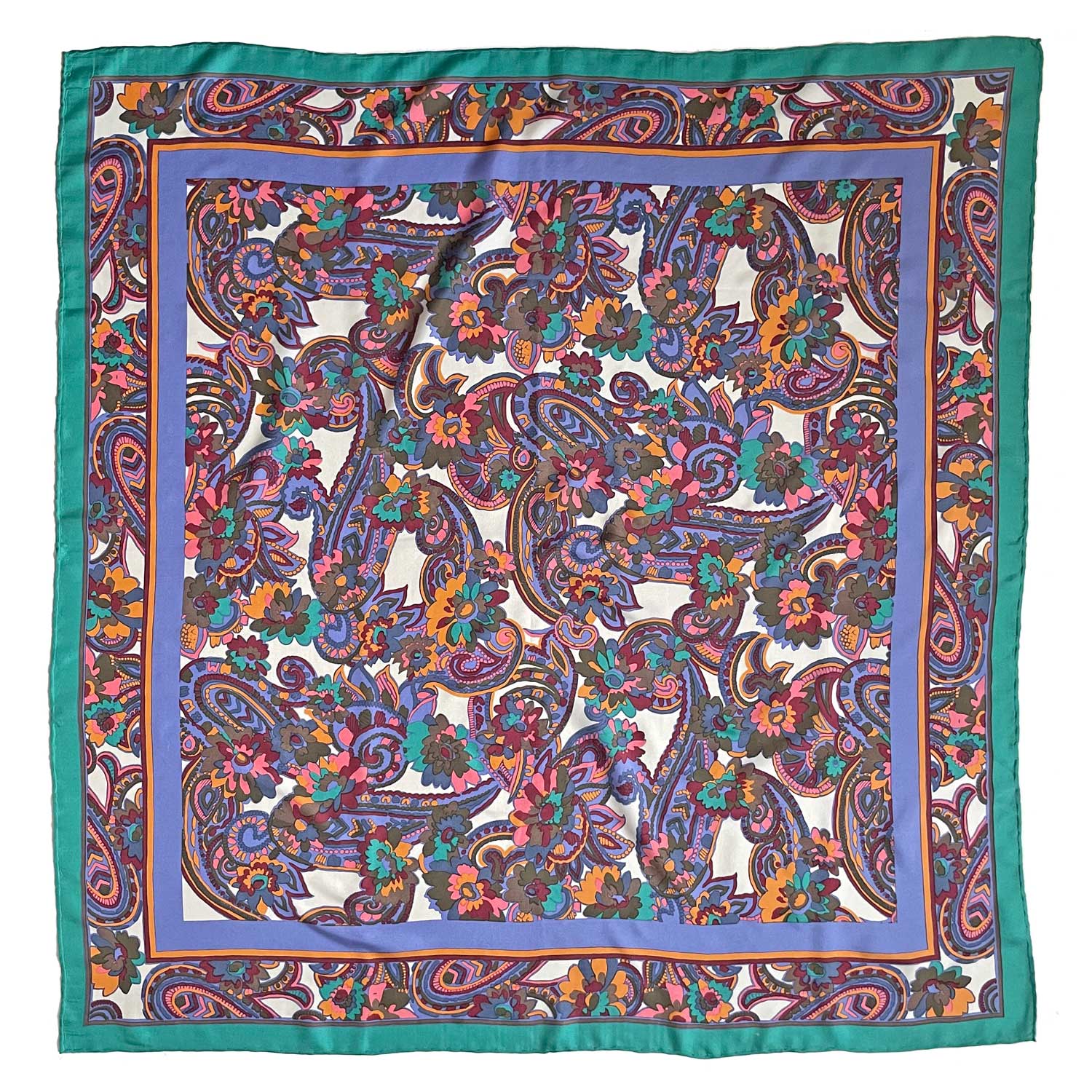 1980s fine silk scarf