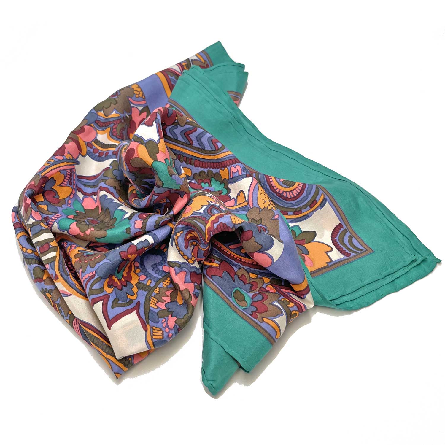 1980s fine silk scarf