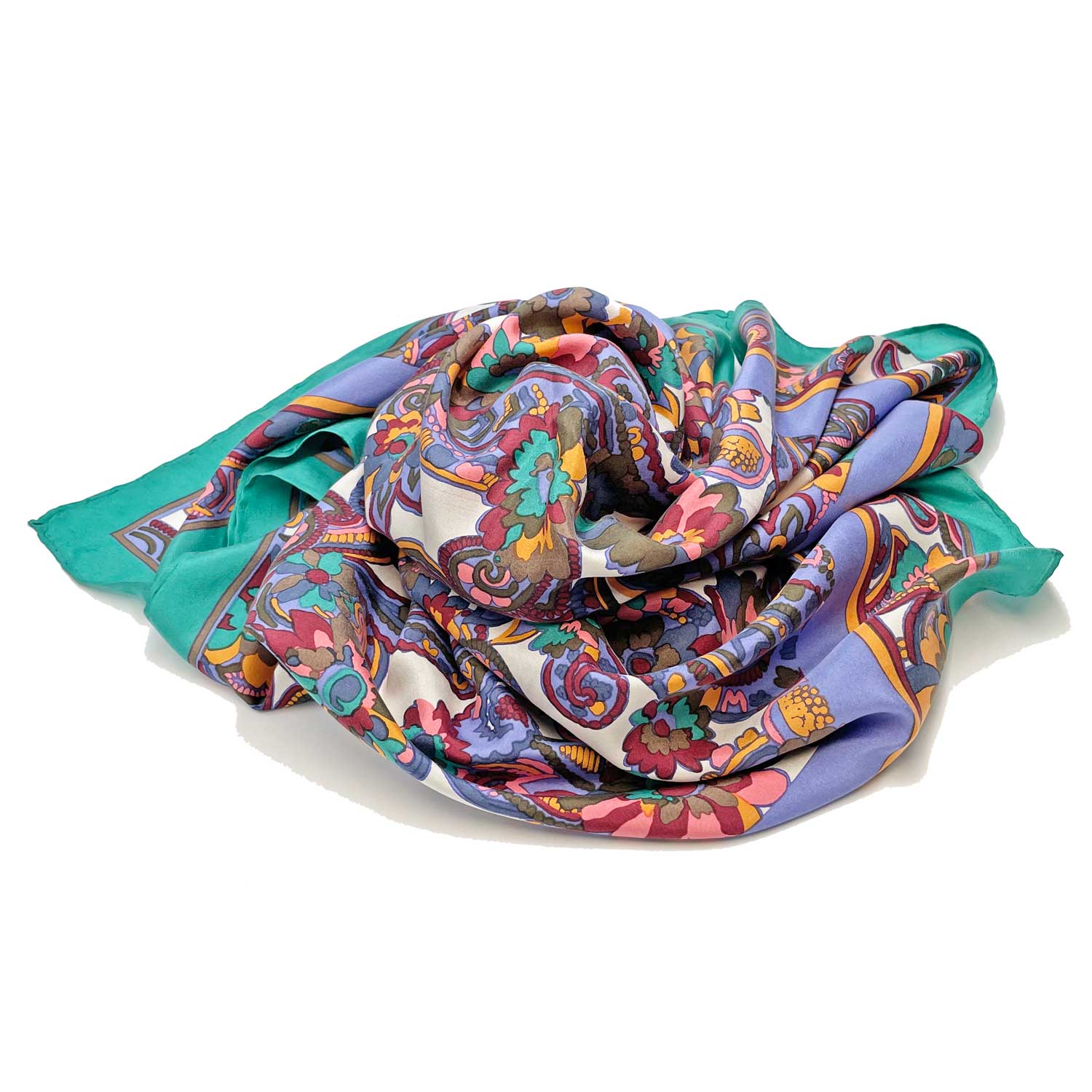 1980s fine silk scarf