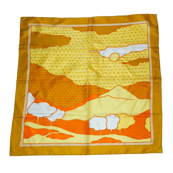 Vintage mountain landscape scarf