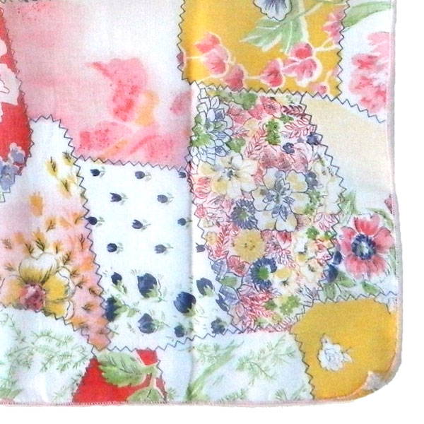 1970's patchwork scarf