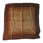 brown silk scarf