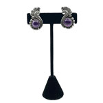 Amethyst sterling earrings