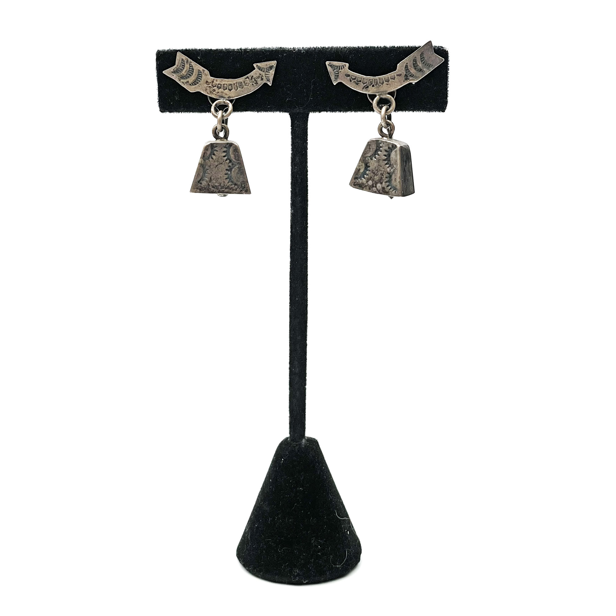Sterling silver bell earrings