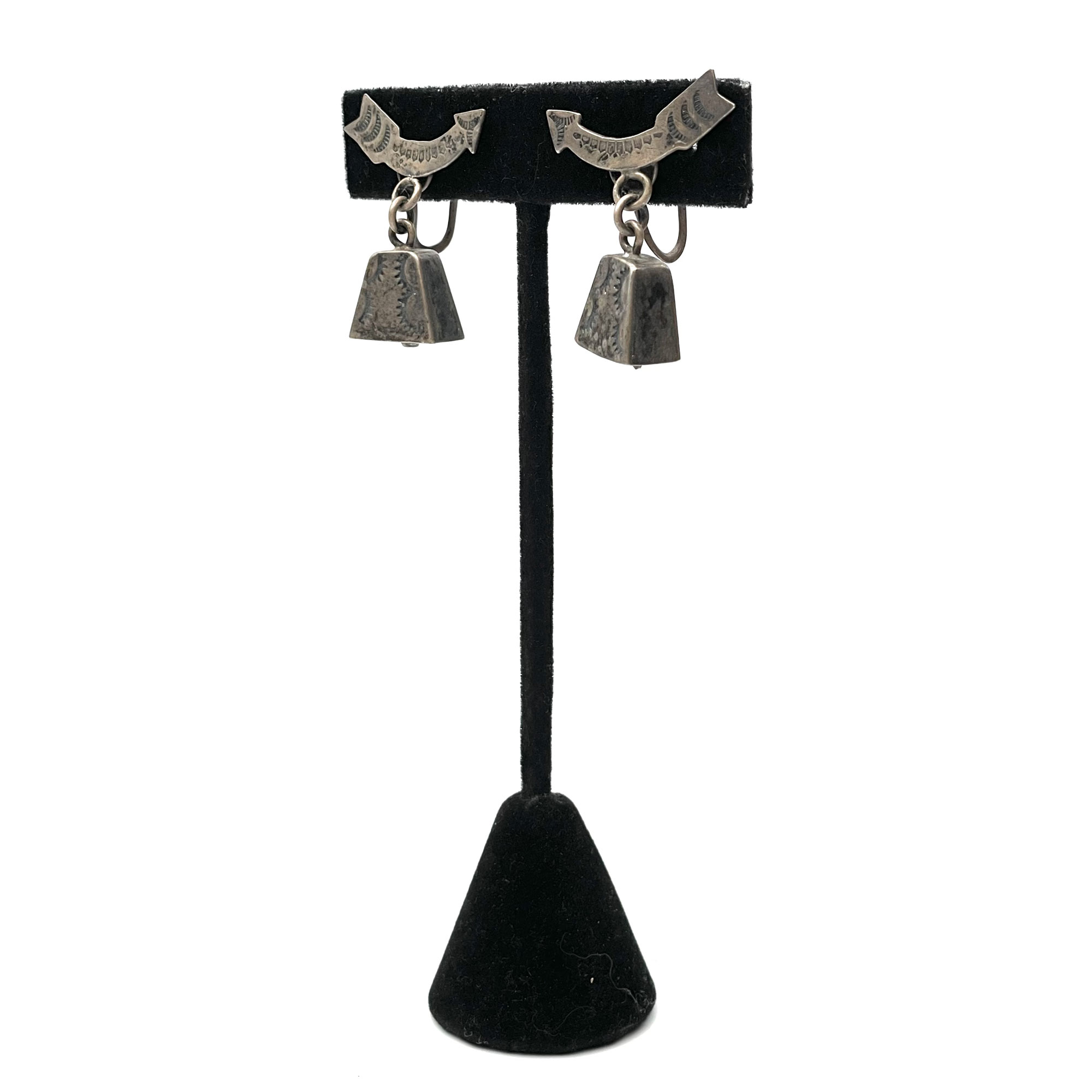 Sterling silver bell earrings