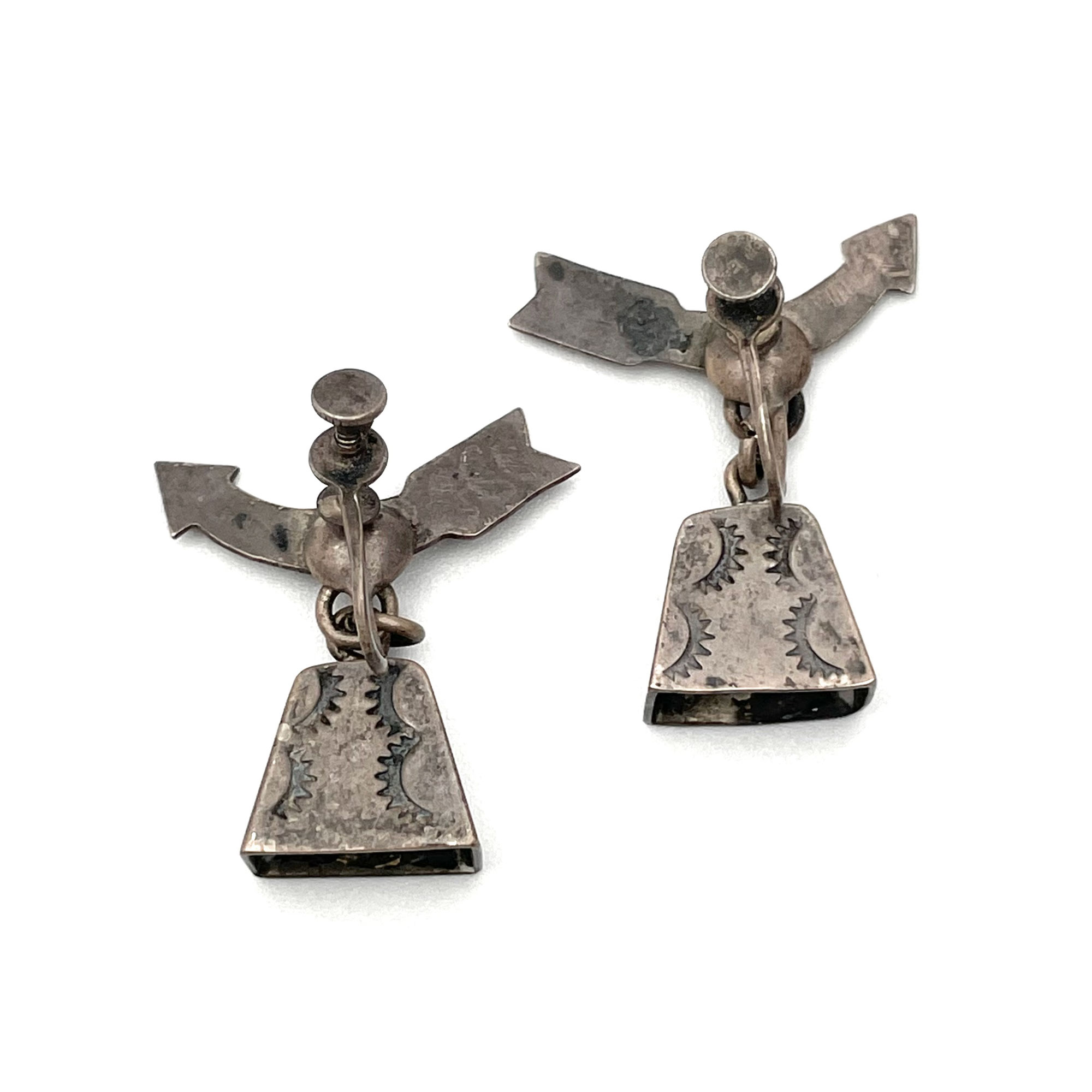 Sterling silver bell earrings