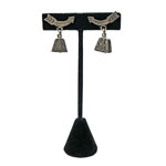Navajo silver bell drop earrings
