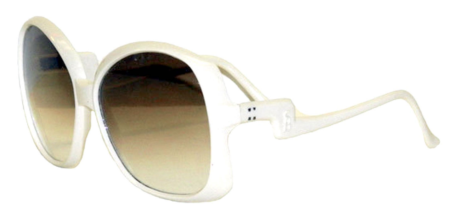 vintage 1980's white sunglasses