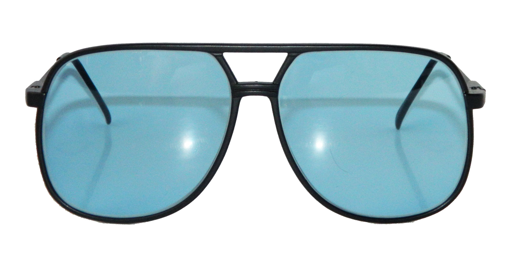 1980s blue aviator sunglasses