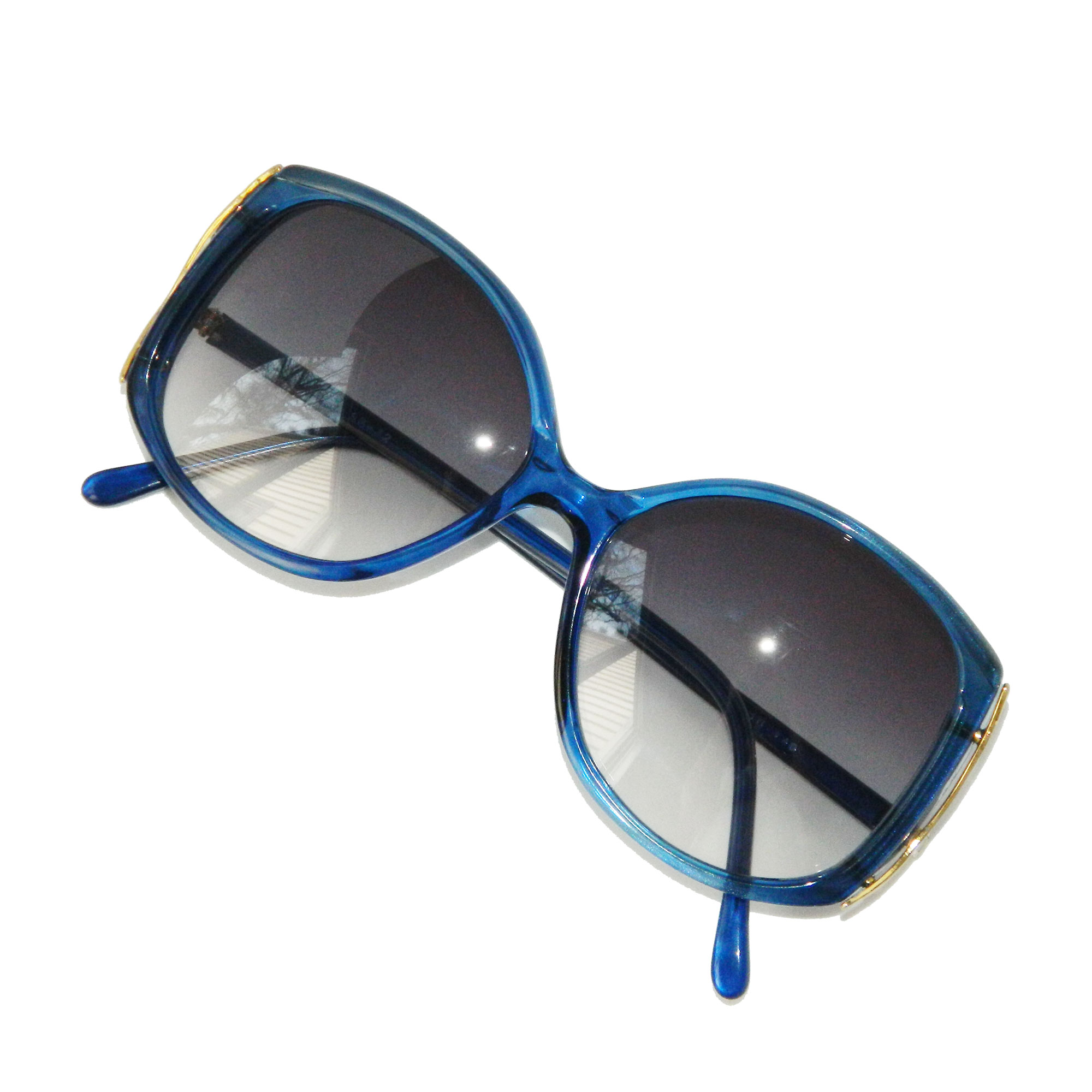 1980s blue sunglasses