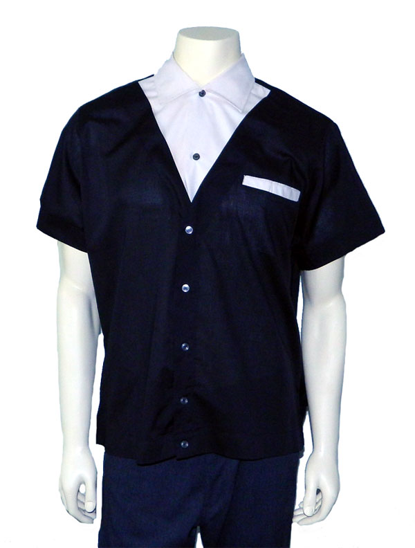 1970's black and white shirt