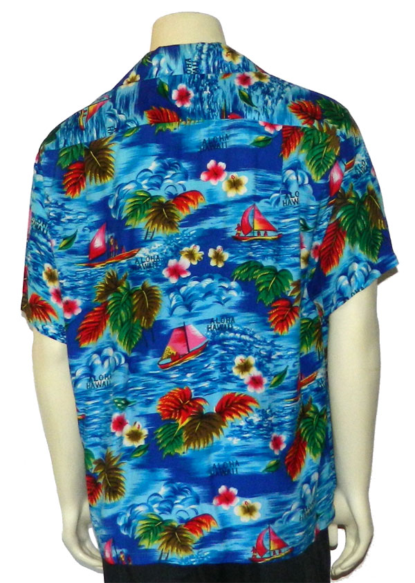 1970's Hawaiian print shirt
