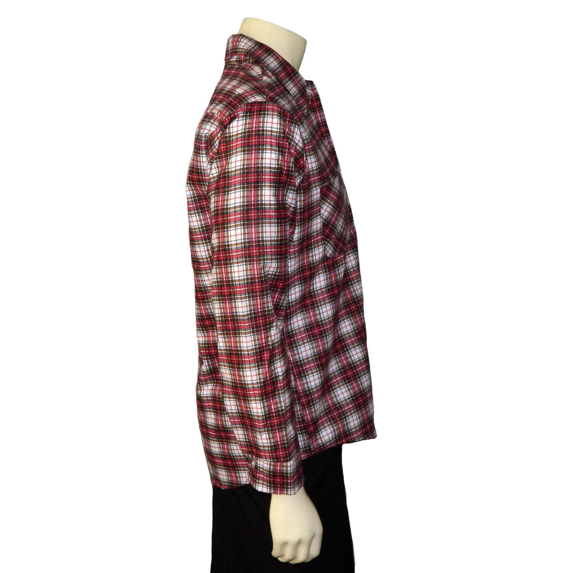 1960s plaid flannel shirt