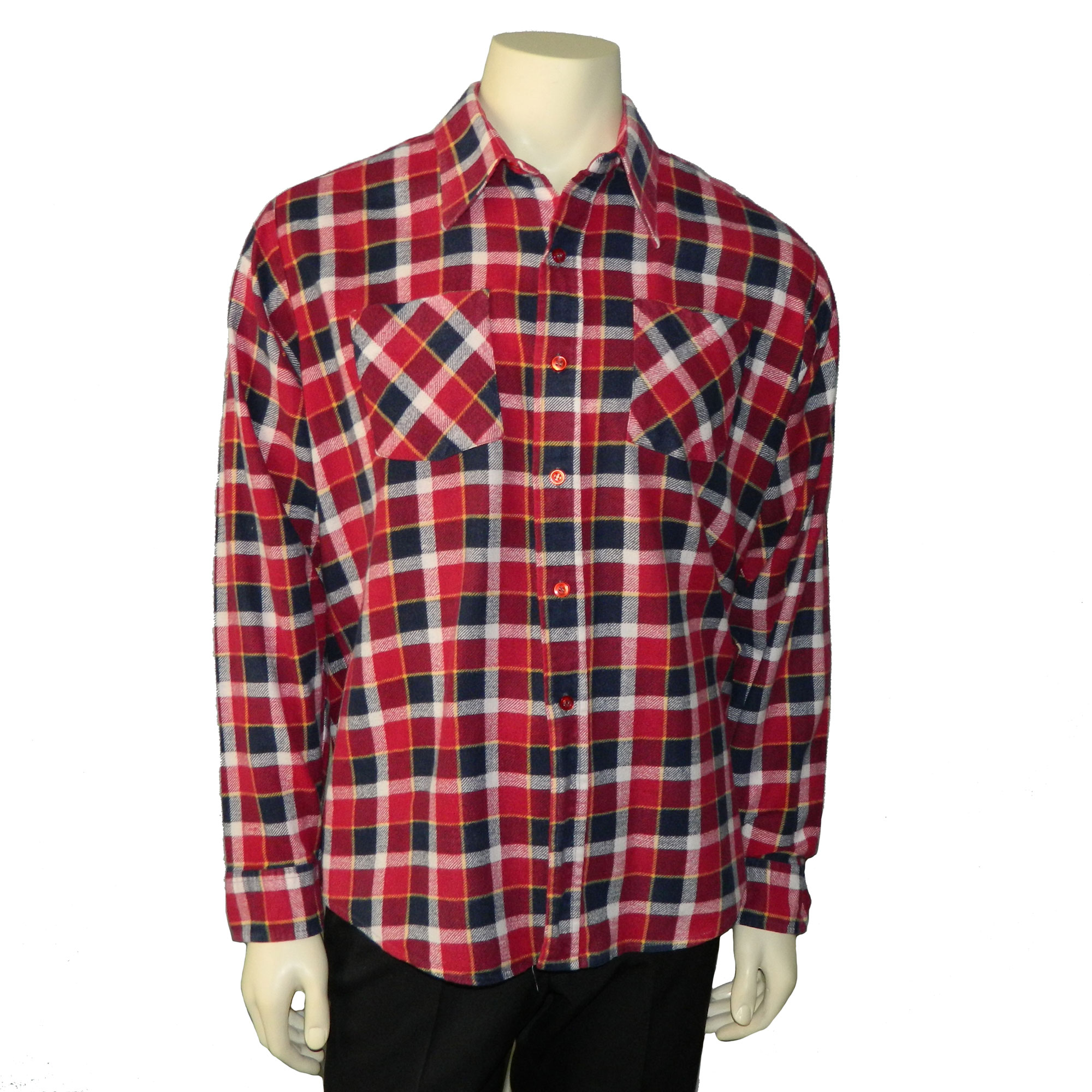 1970s red flannel shirt