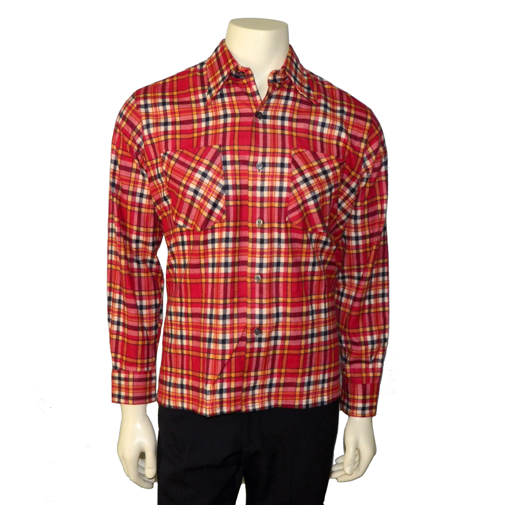 1970s red flannel shirt
