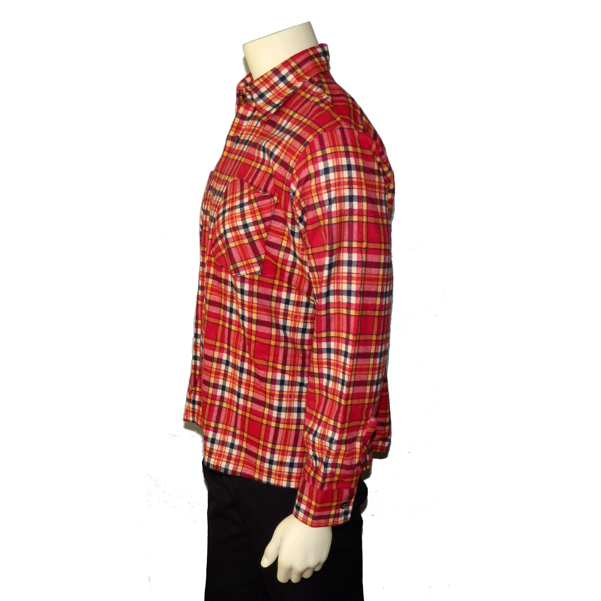 1970s red flannel shirt
