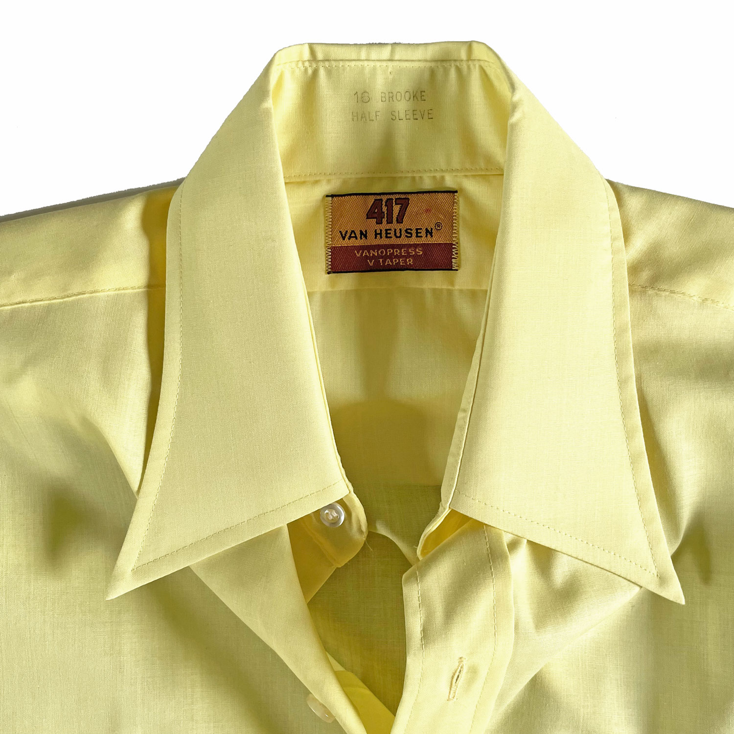 1970s yellow dress shirt