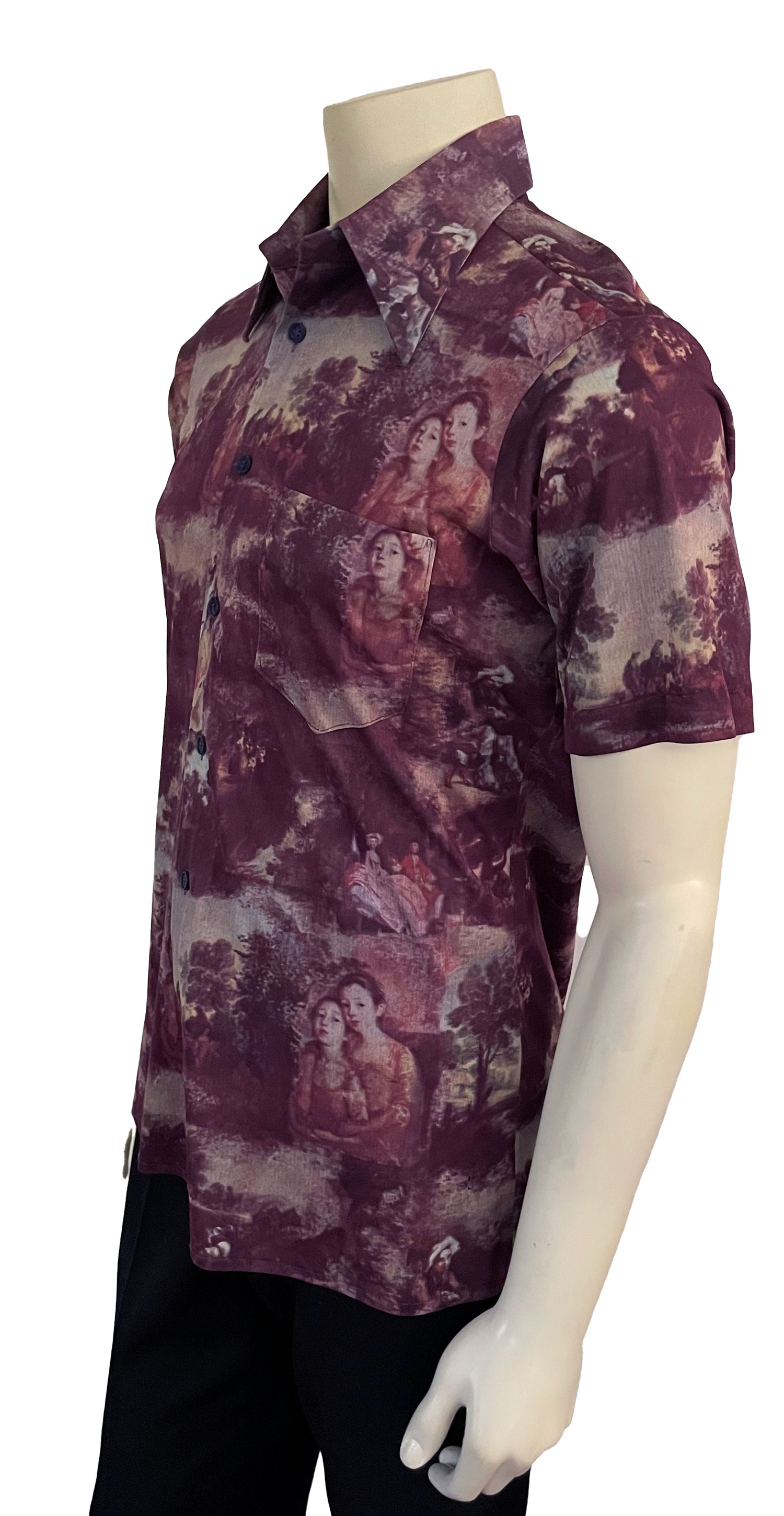 1970s photo print shirt