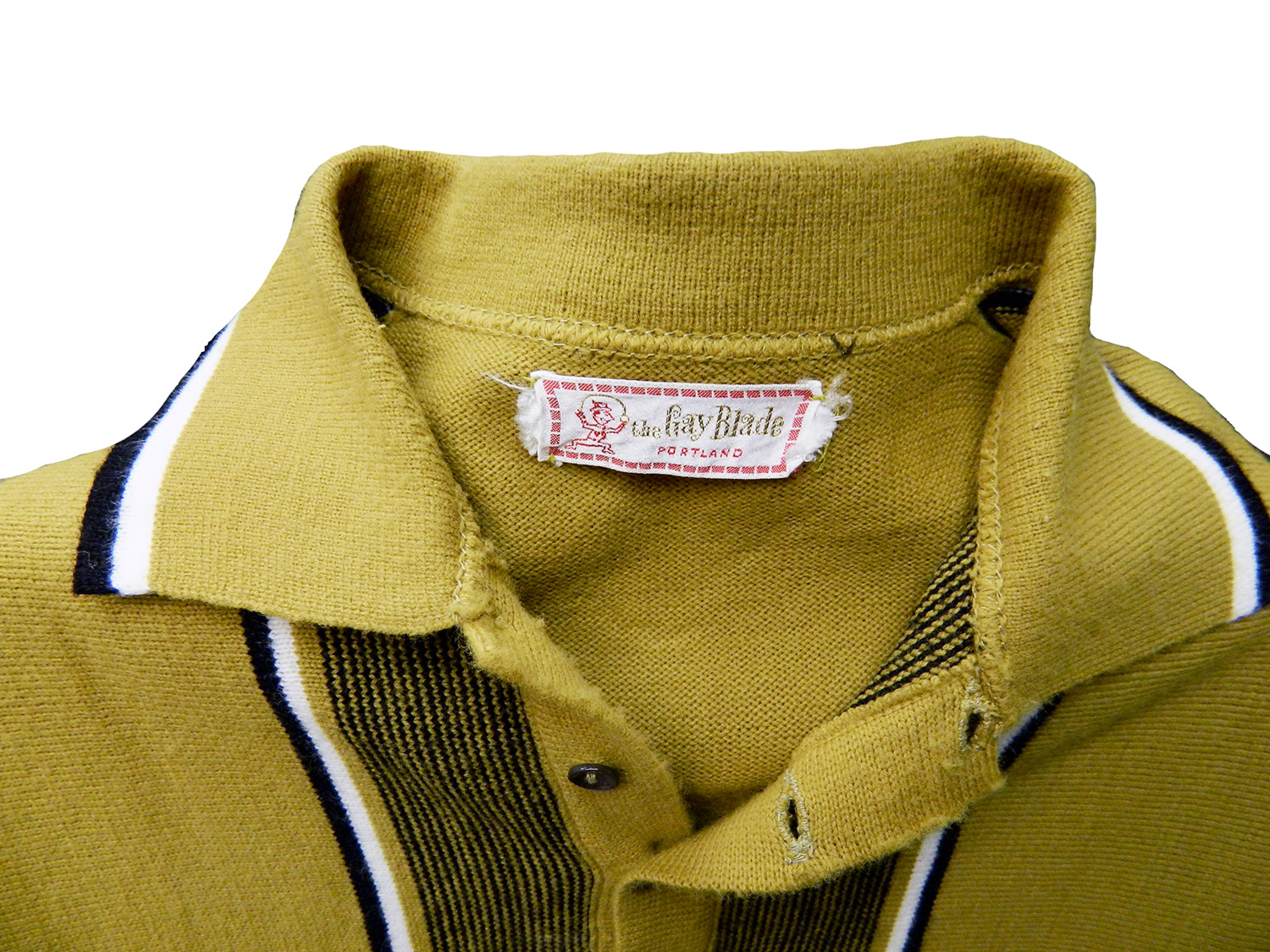 1960s green knit shirt