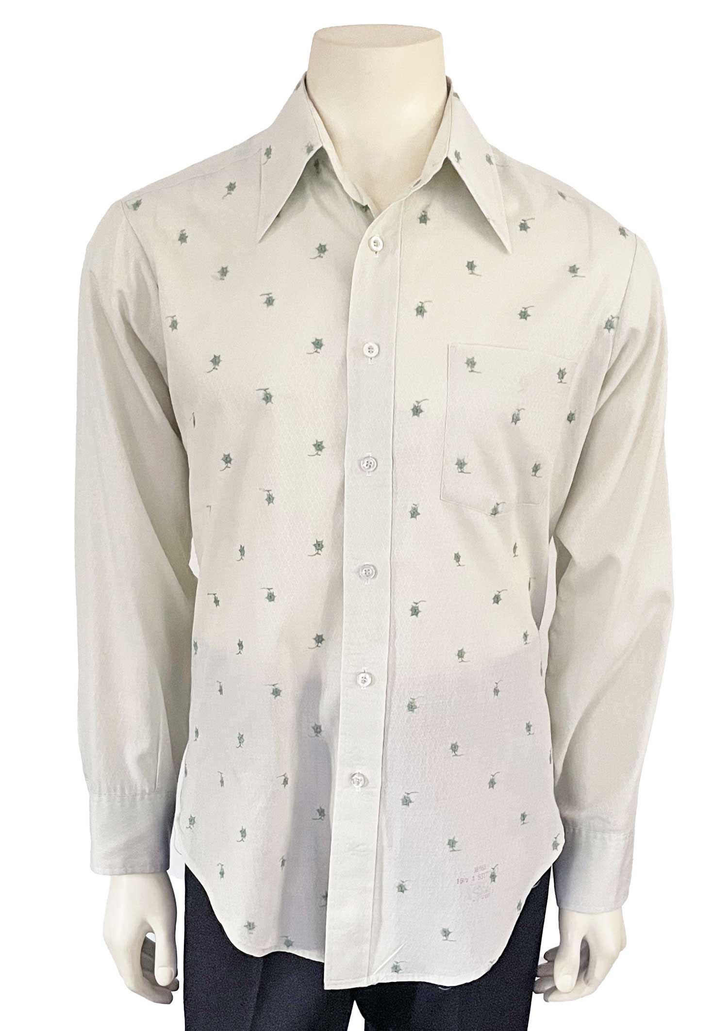 1970s embroidered front shirt