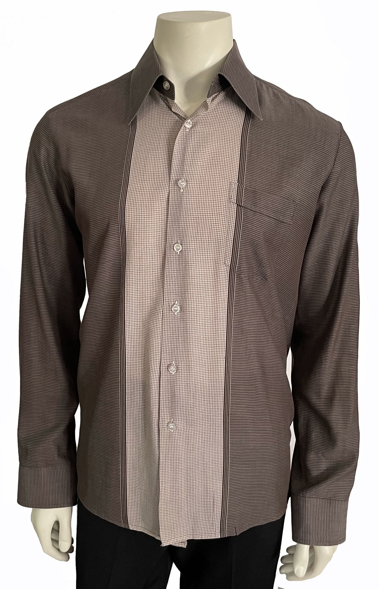 1980s color block shirt