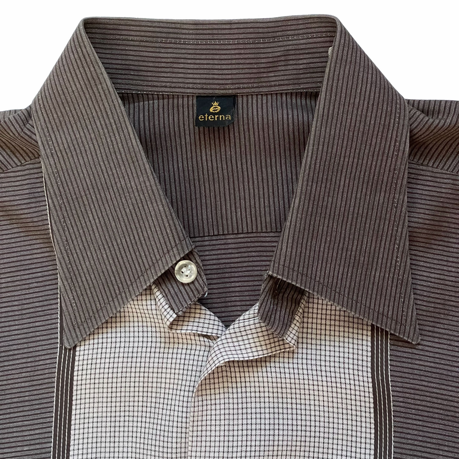 1980s color block shirt