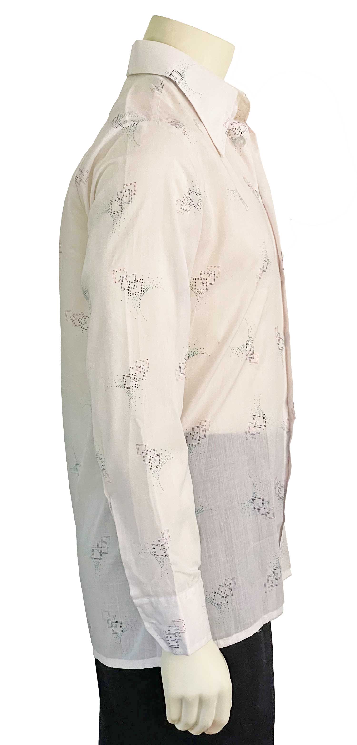 1970s geometric print shirt