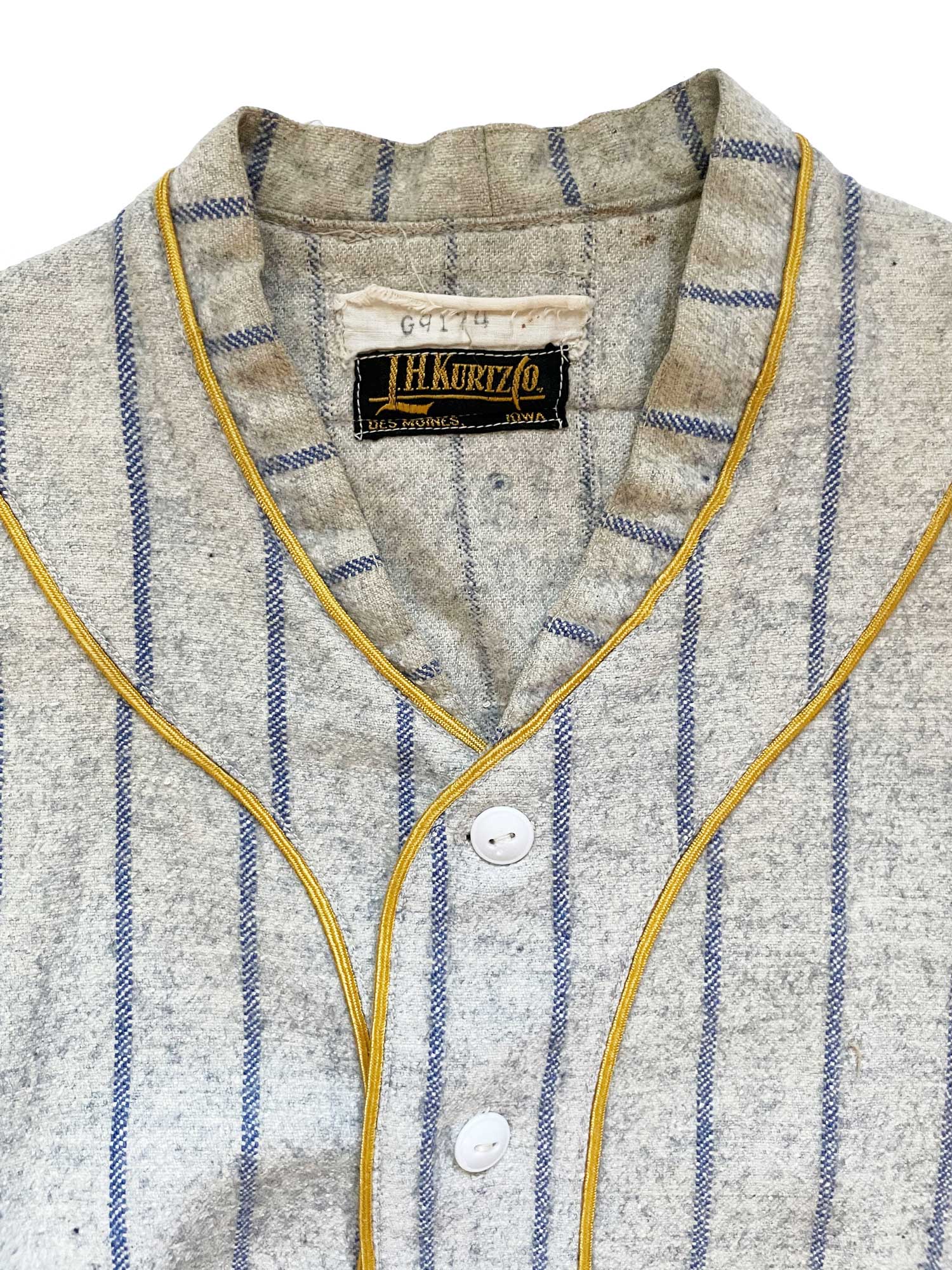 1940s baseball uniform shirt