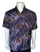 1980s purple silk shirt