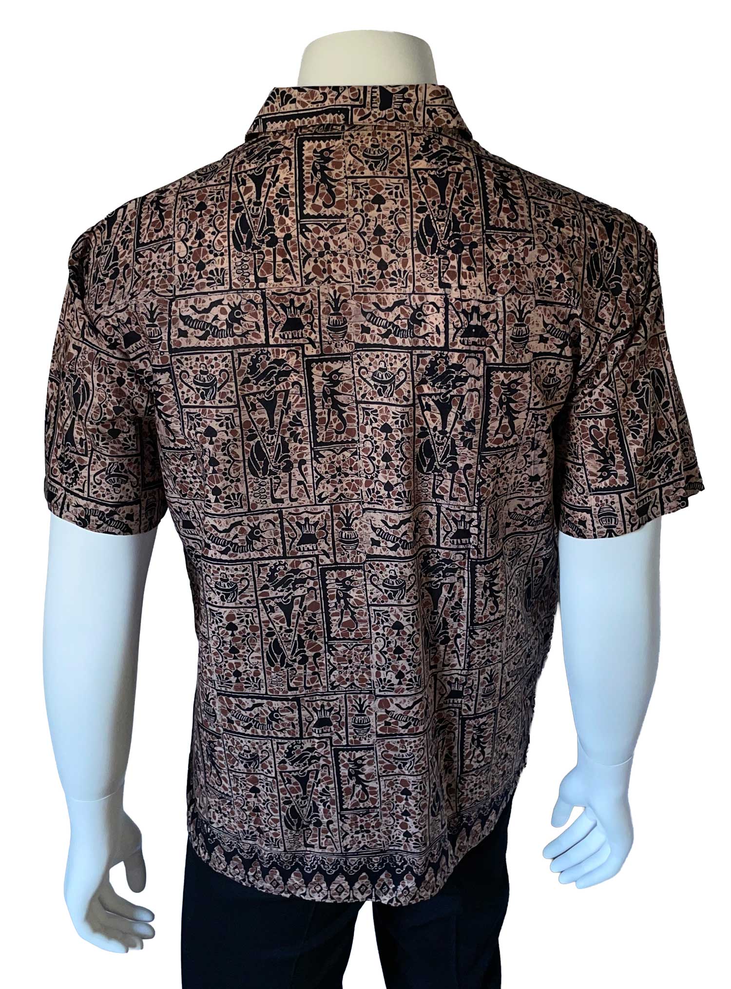 Unworn 1980s Java Batik short sleeve shirt