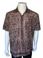 1980s cotton Java batik shirt