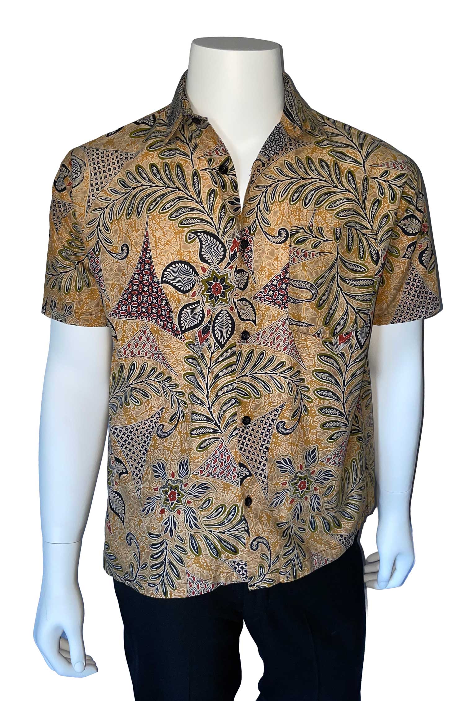 Unworn 1980s Thai short sleeve shirt