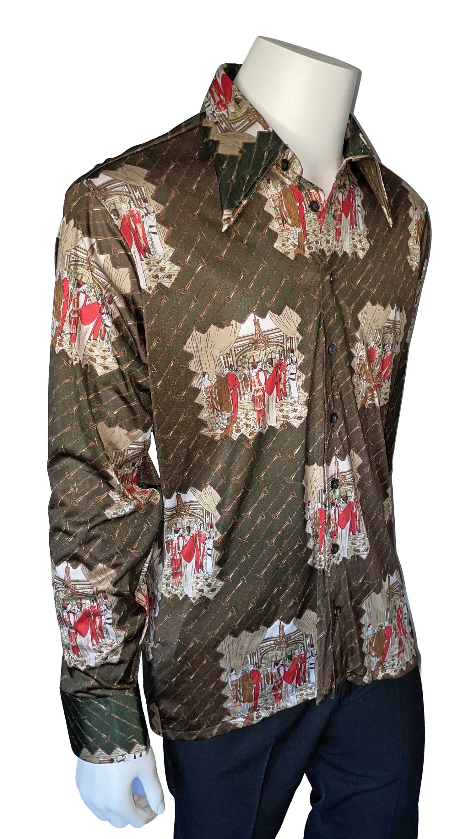 Unworn 1970s Oleg Cassini designer shirt