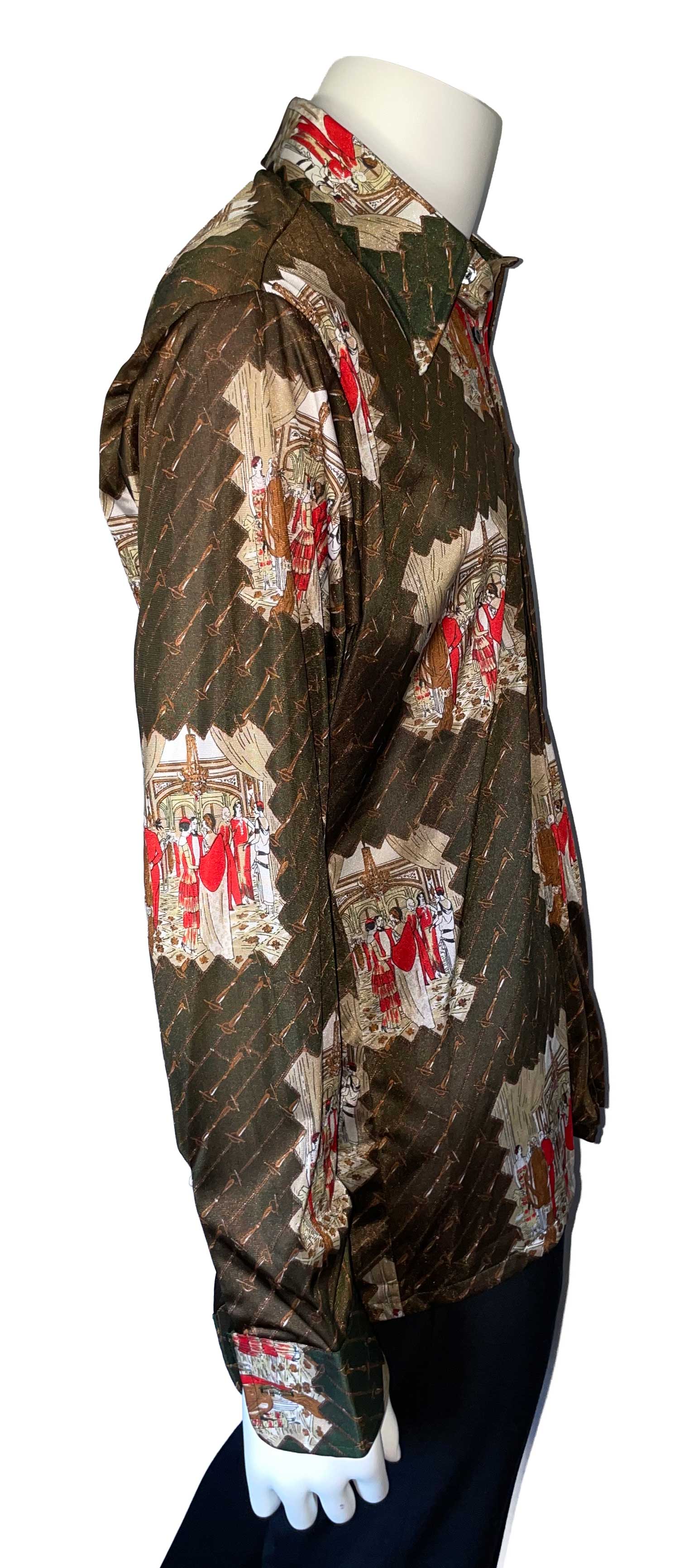 Unworn 1970s Oleg Cassini designer shirt