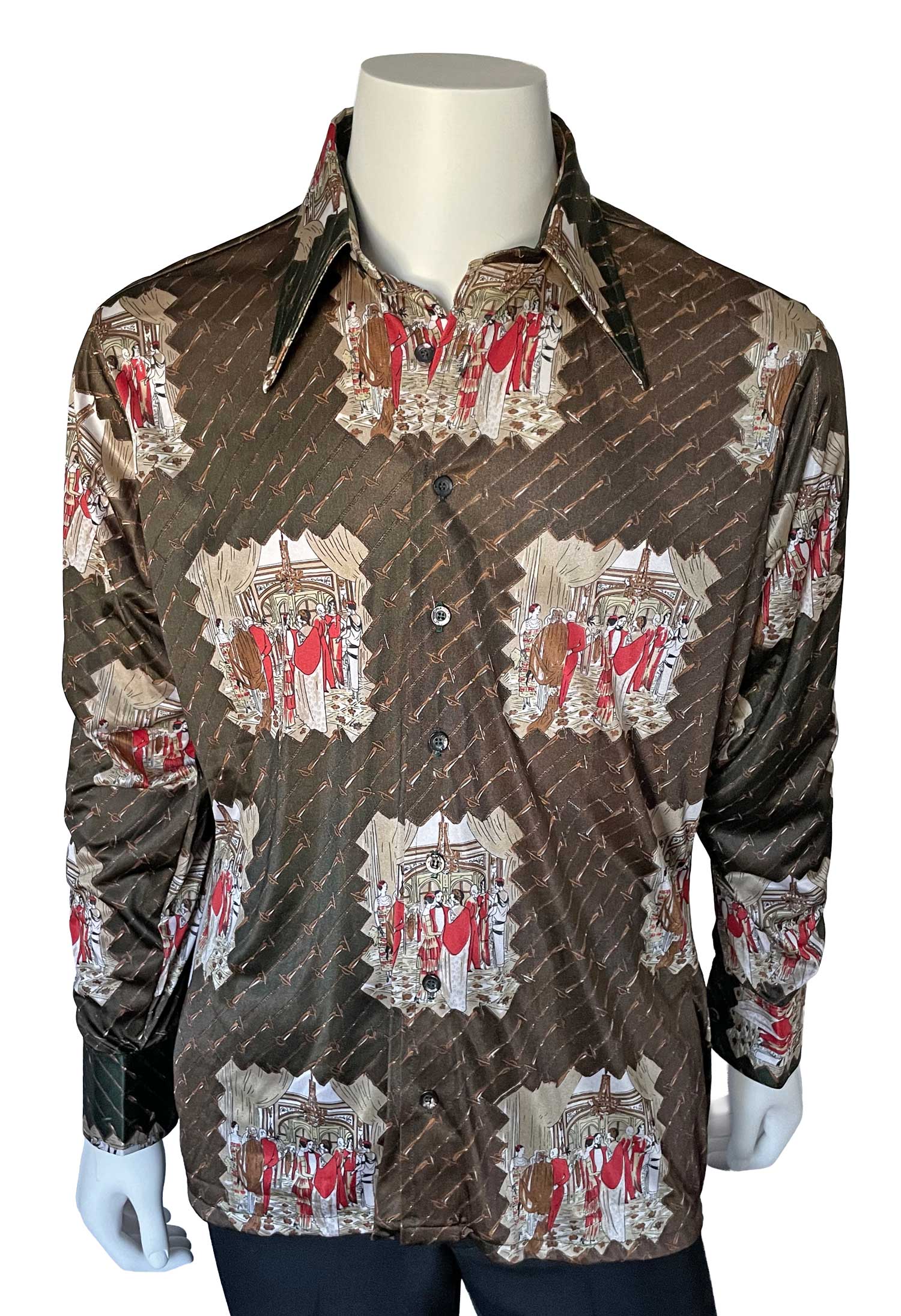 Unworn 1970s Oleg Cassini designer shirt