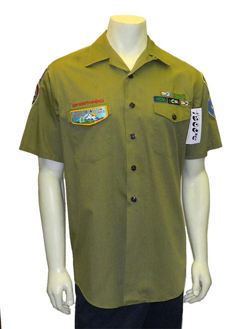 vintage 1960's Boy Scout shirt with patches