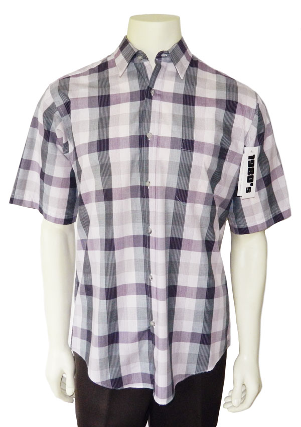 Purple plaid shirt