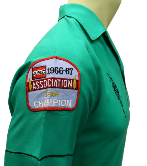 vintage embroidered Nat Nast rayon bowling shirt