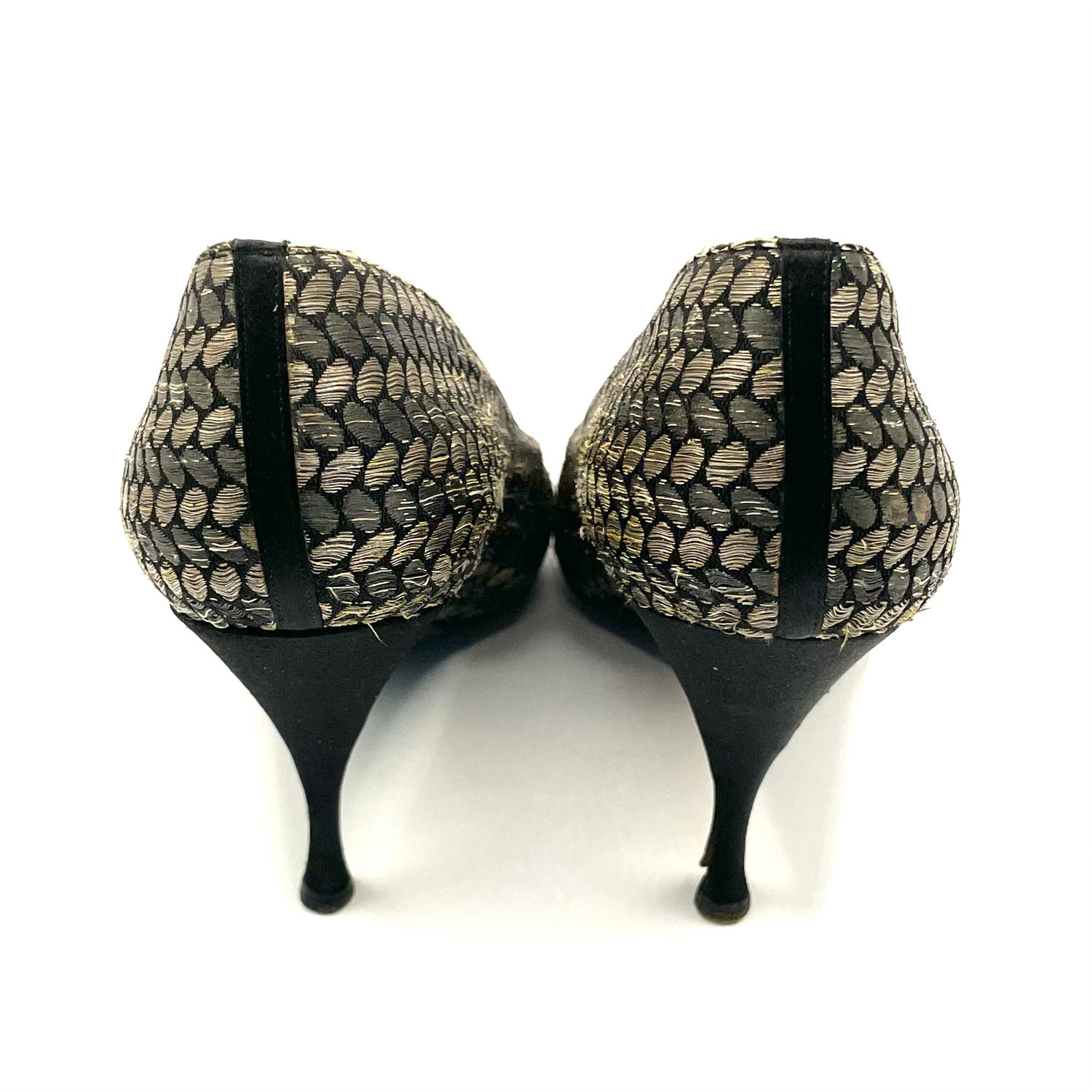 vintage gold pumps