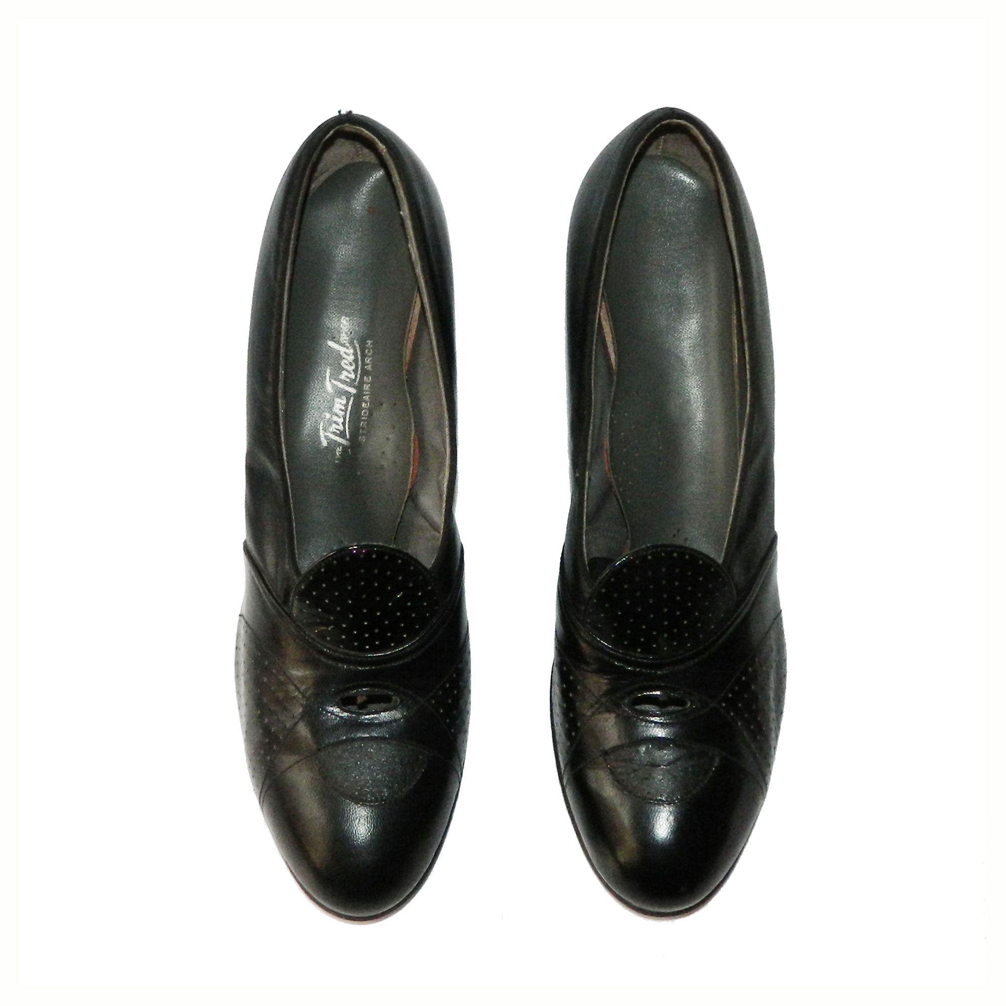 1940s Black Leather Shoes