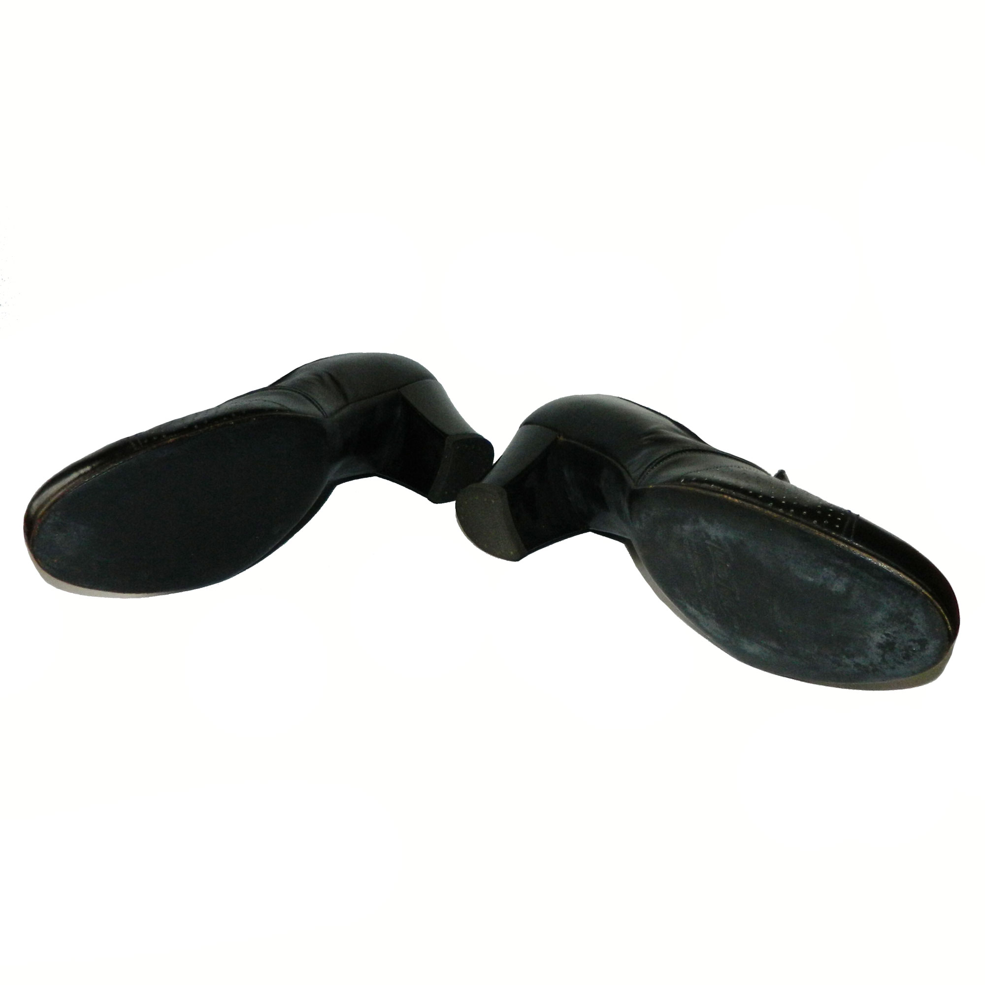 1940s Black Leather Shoes